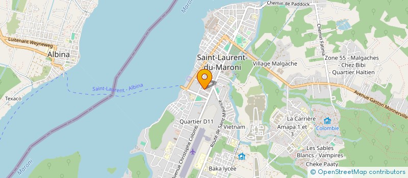 localisation de l'entreprise INFO-LED à SAINT-LAURENT-DU-MARONI