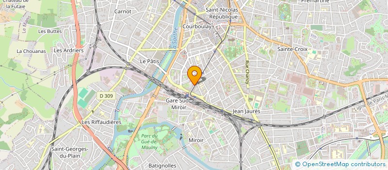 localisation de l'entreprise INFO LOGEMANS à LE MANS