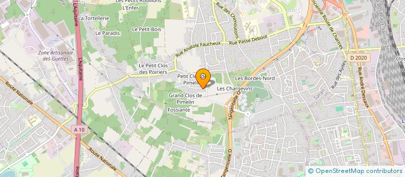 localisation de l'entreprise INFO-LOGIC à SARAN