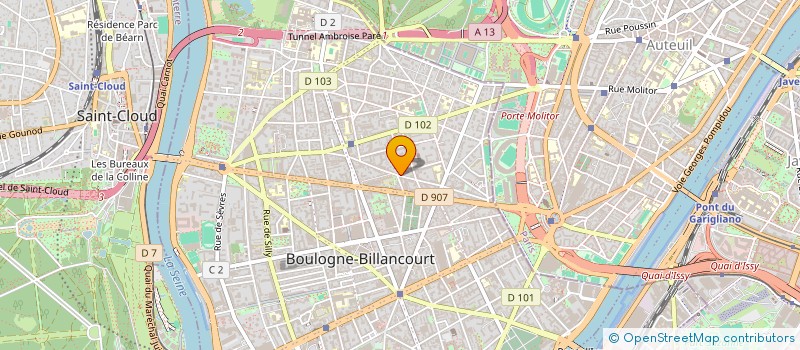 localisation de l'entreprise INFO-PHONE à BOULOGNE-BILLANCOURT