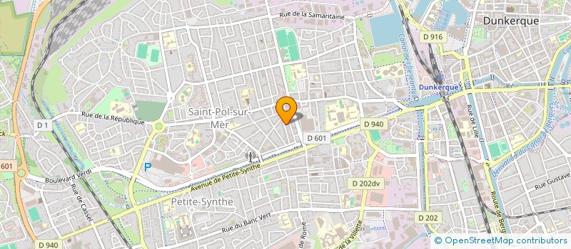 localisation de l'entreprise INFO PRO à DUNKERQUE