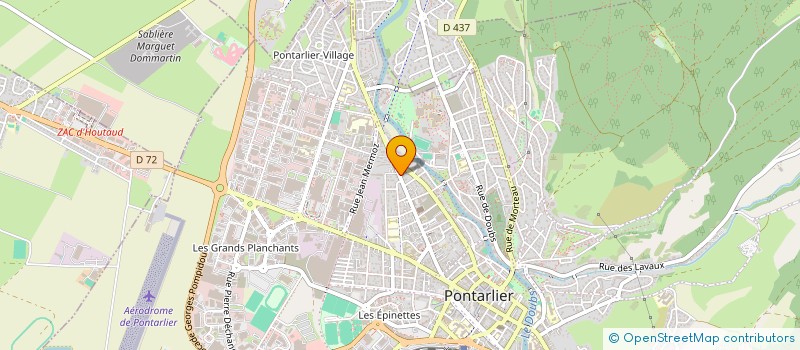 localisation de l'entreprise INFO RESEAUX SERVICES à PONTARLIER