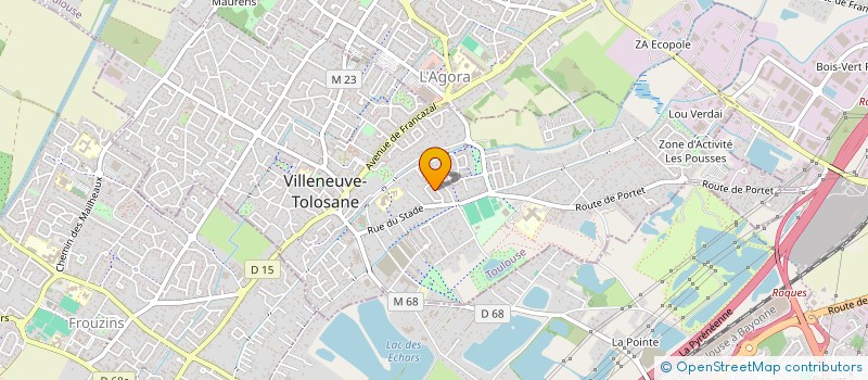 localisation de l'entreprise INFO SERVICE à VILLENEUVE-TOLOSANE