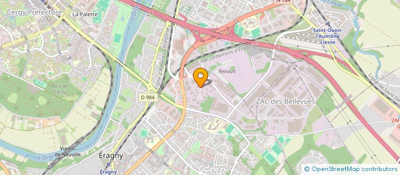 localisation de l'entreprise INFO SERVICE EUROPE à ERAGNY