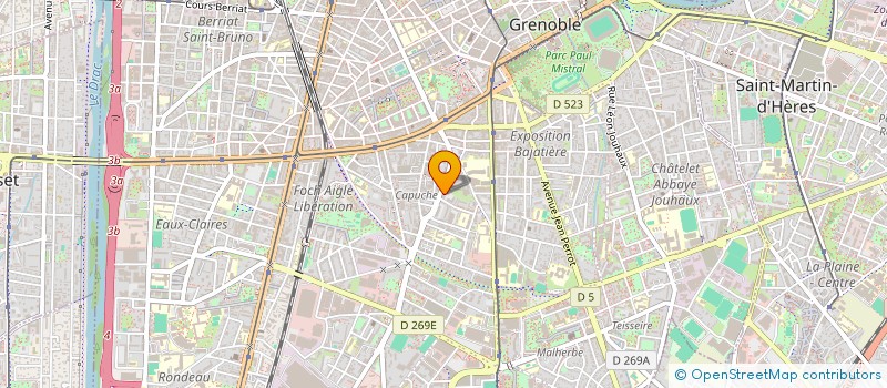 localisation de l'entreprise INFO SERVICES 38  GRENOBLE