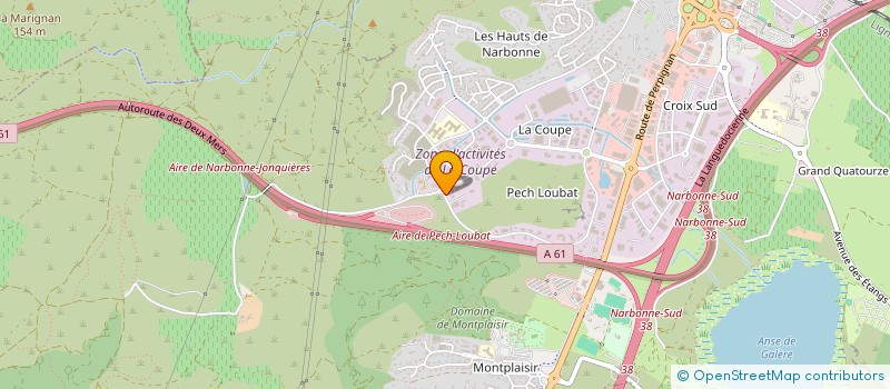 localisation de l'entreprise INFO SERVICES PRO à NARBONNE