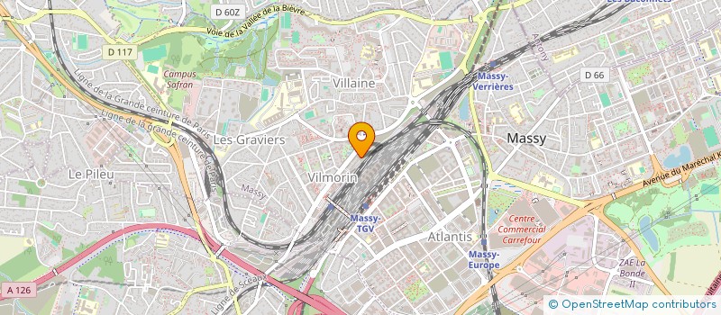 localisation de l'entreprise INFO-TECH à MASSY