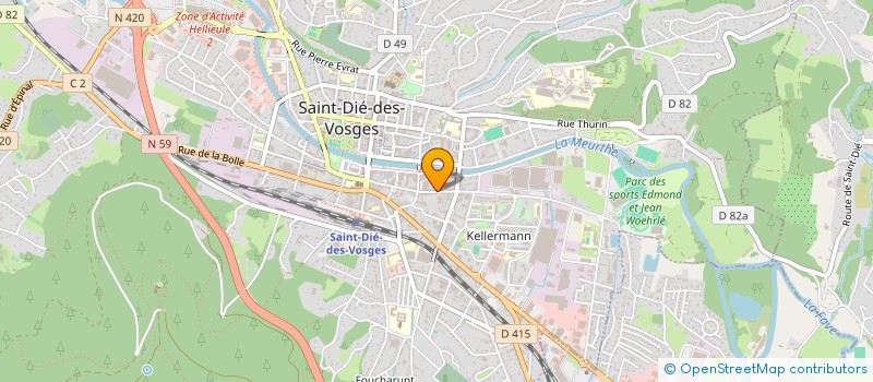localisation de l'entreprise INFO TECHNOLOGIES à SAINT-DIE-DES-VOSGES