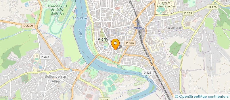 localisation de l'entreprise INFO TOURISME FRANCE à VICHY