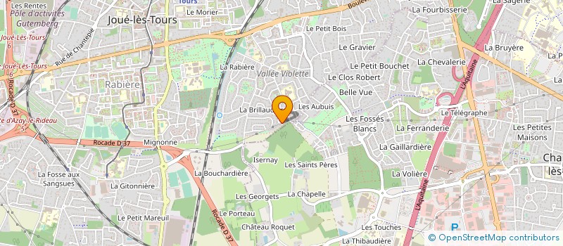 localisation de l'entreprise INFO VALLEE VIOLETTE  JOUE-LES-TOURS