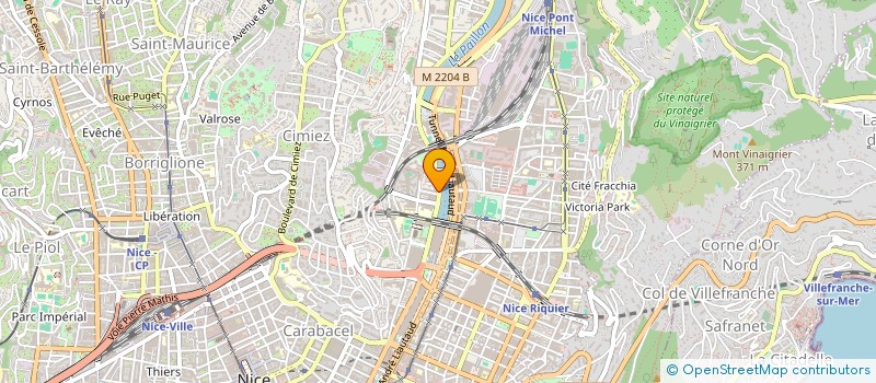 localisation de l'entreprise INFOBAL  NICE