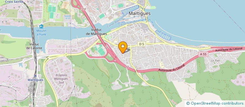 localisation de l'entreprise INFOBAT'S à MARTIGUES