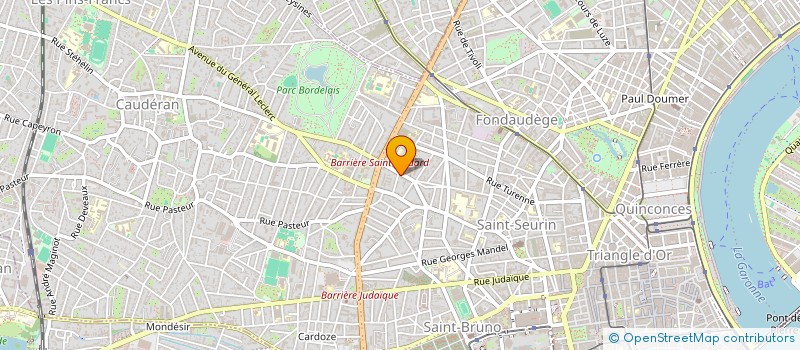 localisation de l'entreprise INFOBOR à BORDEAUX