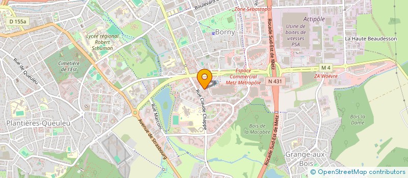 localisation de l'entreprise INFOBUREAU  METZ