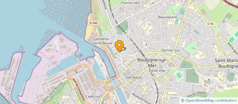 localisation de l'entreprise INFOBURO  BOULOGNE-SUR-MER