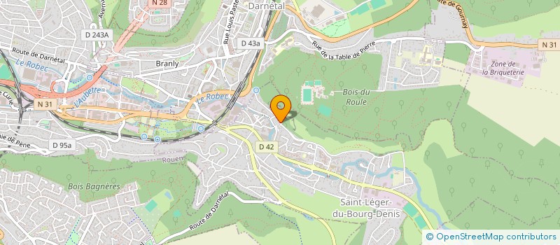 localisation de l'entreprise INFOCADIMAGE  SAINT-LEGER-DU-BOURG-DENIS