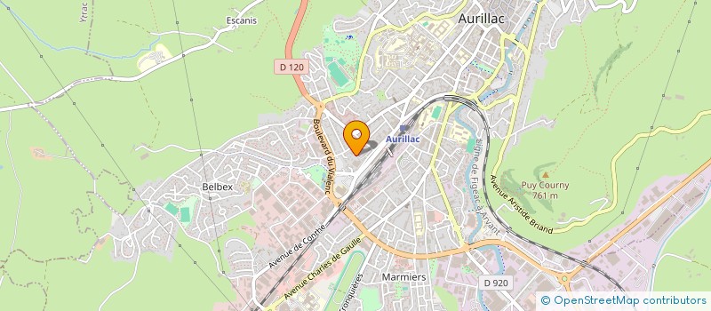 localisation de l'entreprise INFOCLIMAT  AURILLAC