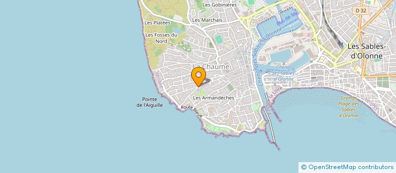 localisation de l'entreprise INFOCOB à LES SABLES D'OLONNE