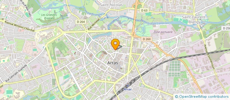 localisation de l'entreprise INFOCOM à ARRAS