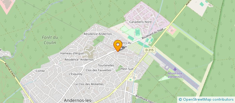 localisation de l'entreprise INFOCOM à ANDERNOS-LES-BAINS