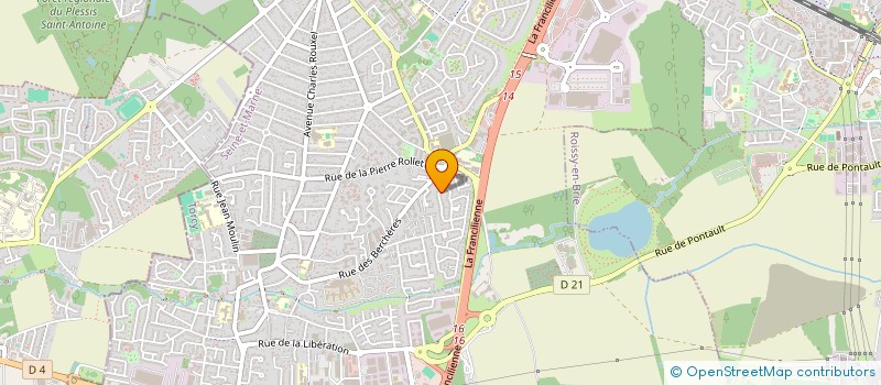 localisation de l'entreprise INFOCORP à PONTAULT-COMBAULT
