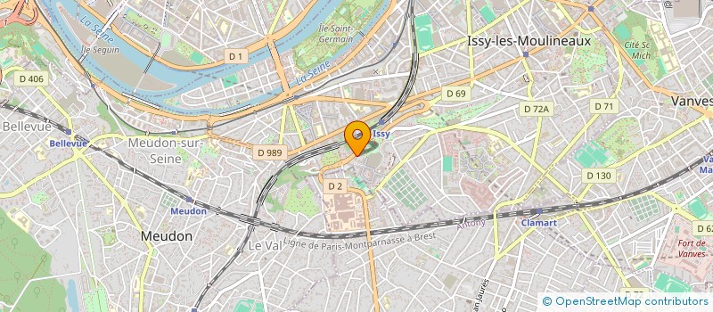 localisation de l'entreprise INFODB CONSEIL à ISSY-LES-MOULINEAUX