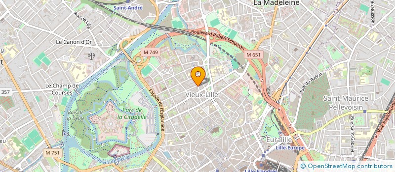 localisation de l'entreprise INFODEC à LILLE