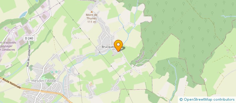 localisation de l'entreprise INFODEFI à HESDIN L'ABBE