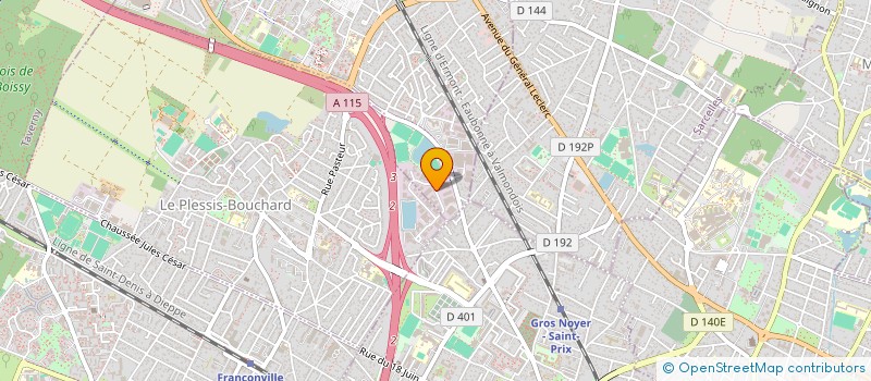 localisation de l'entreprise INFODIP à SAINT-LEU-LA-FORET