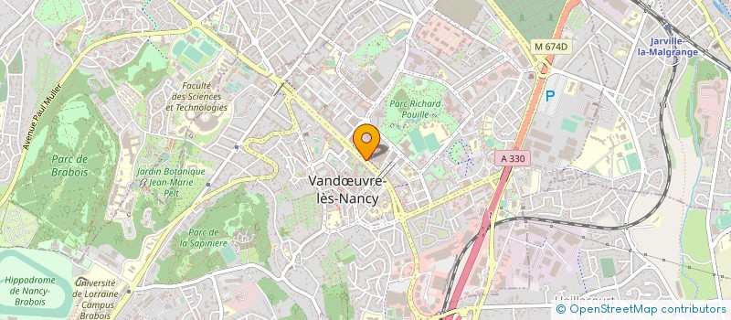 localisation de l'entreprise INFODOC LORRAINE à VANDŒUVRE-LES-NANCY