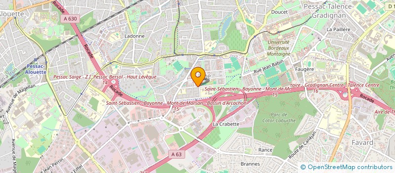 localisation de l'entreprise INFODROITS à PESSAC