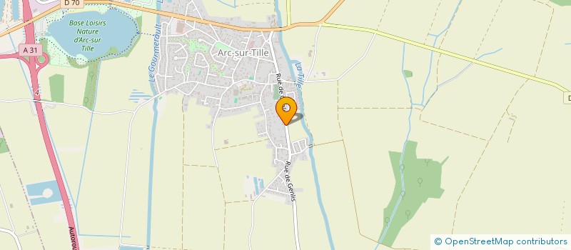 localisation de l'entreprise INFODUS à ARC-SUR-TILLE