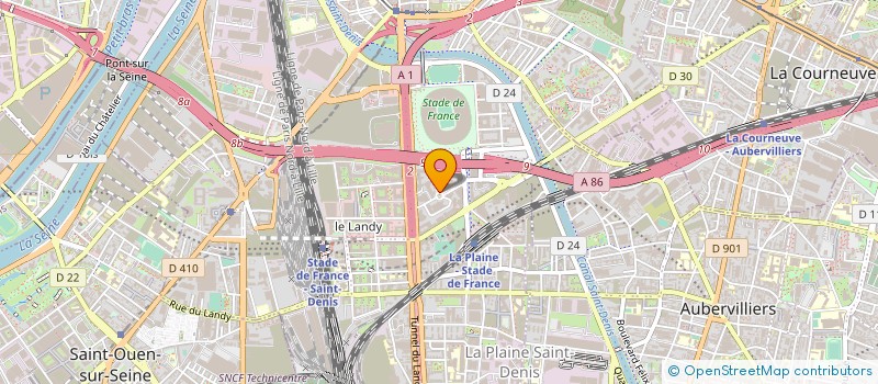 localisation de l'entreprise INFOFFSET à SAINT-DENIS