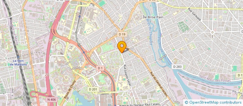 localisation de l'entreprise INFOGED  CRETEIL