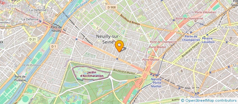 localisation de l'entreprise INFOGENE TEST à NEUILLY-SUR-SEINE