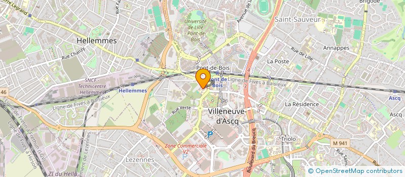 localisation de l'entreprise INFOGEST à VILLENEUVE-D'ASCQ