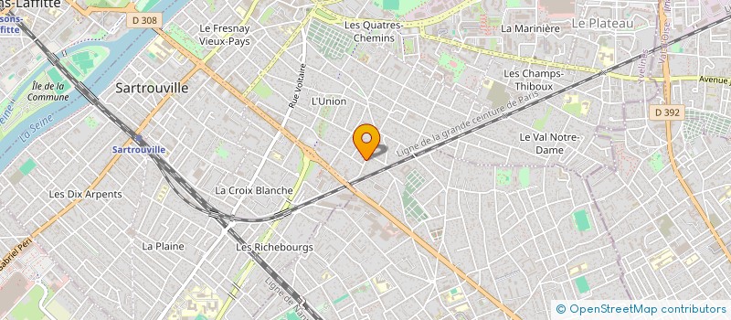 localisation de l'entreprise INFOGO à SARTROUVILLE