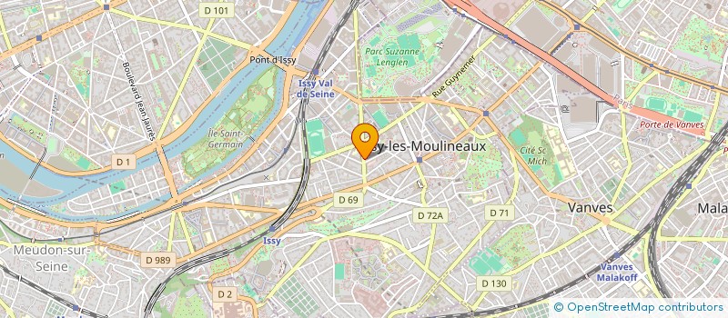localisation de l'entreprise INFOGOLD SERVICES à ISSY-LES-MOULINEAUX