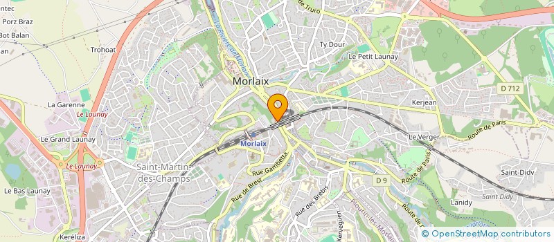 localisation de l'entreprise INFOGRAPHIE-MULTIMEDIA ET ARTS GRAPHIQUE  MORLAIX