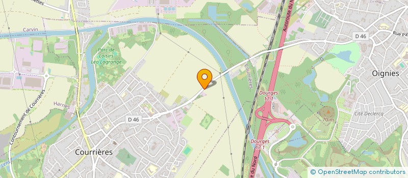 localisation de l'entreprise INFOGRAPHISME  COURRIERES