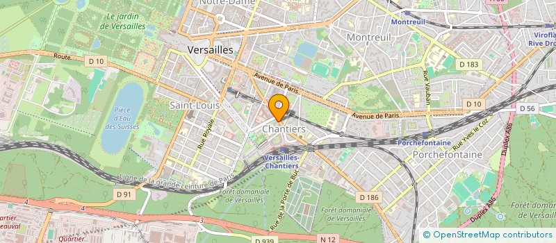 localisation de l'entreprise INFOLOGIE à VERSAILLES