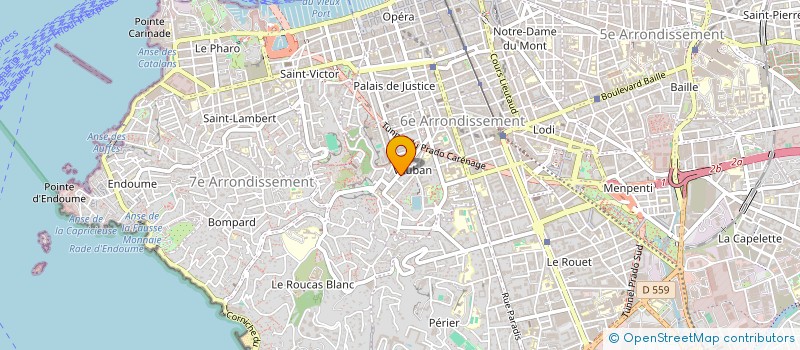 localisation de l'entreprise INFOLYMPE à MARSEILLE