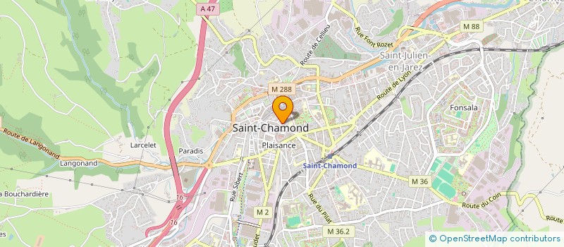 localisation de l'entreprise INFOMATIQUE POUR TOUS IPT SERVICES à SAINT-CHAMOND