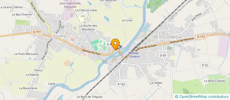 localisation de l'entreprise INFOMEDIA 35  GUIPRY-MESSAC