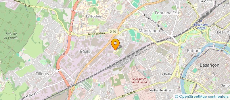 localisation de l'entreprise INFOMEDIA  BESANCON