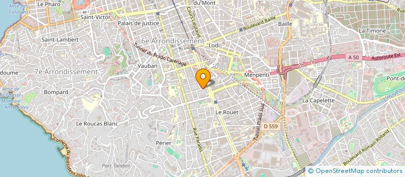 localisation de l'entreprise INFOMEDICA à MARSEILLE