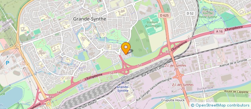 localisation de l'entreprise INFOPLAN à GRANDE-SYNTHE