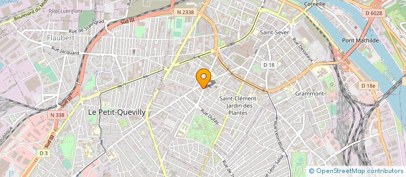 localisation de l'entreprise INFOPLUS à ROUEN