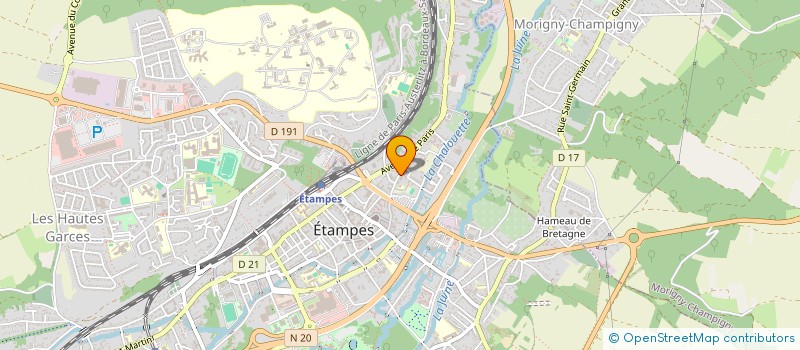 localisation de l'entreprise INFOPRESS  ETAMPES