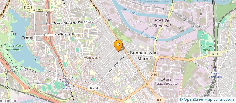 localisation de l'entreprise INFOPRINT OFFICE à BONNEUIL-SUR-MARNE